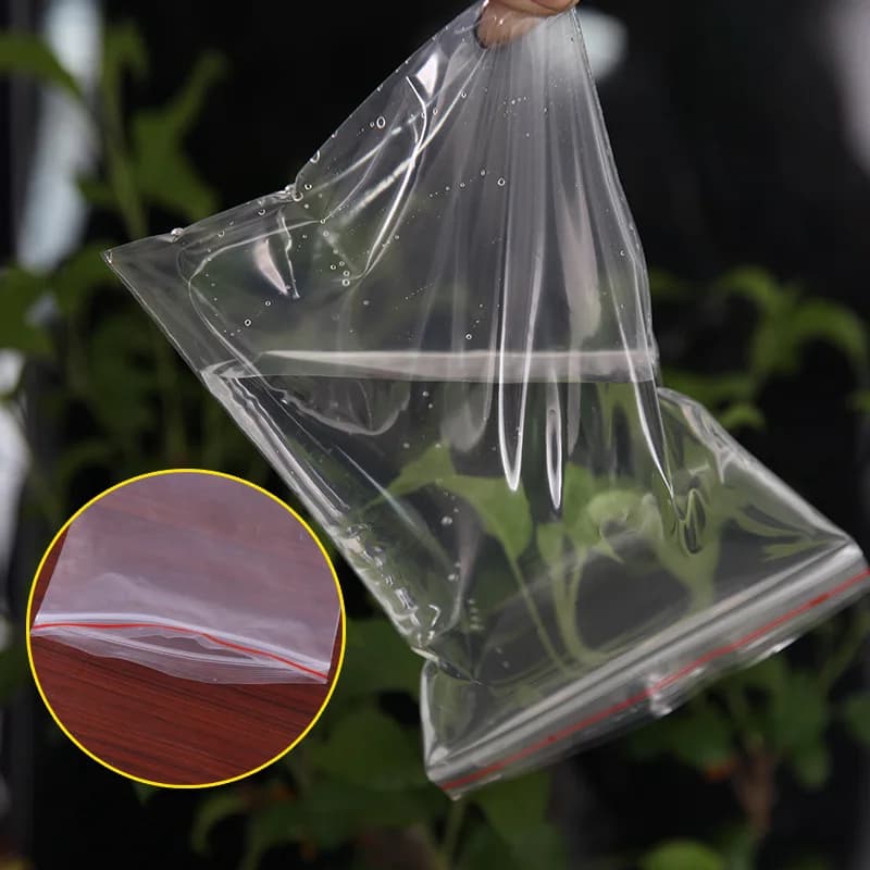 Piccoli sacchetti di plastica con chiusura a zip, sacchetti trasparenti richiudibili, sacchetti sottovuoto, sacchetti trasparenti con chiusura a zip per alimenti, sacchetti di plastica con zip