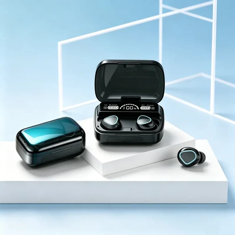 Bluetooth headset M10 hands-free LED Dispay headset Bluetooth HiFi stereo music wireless earplug waterproof game headset