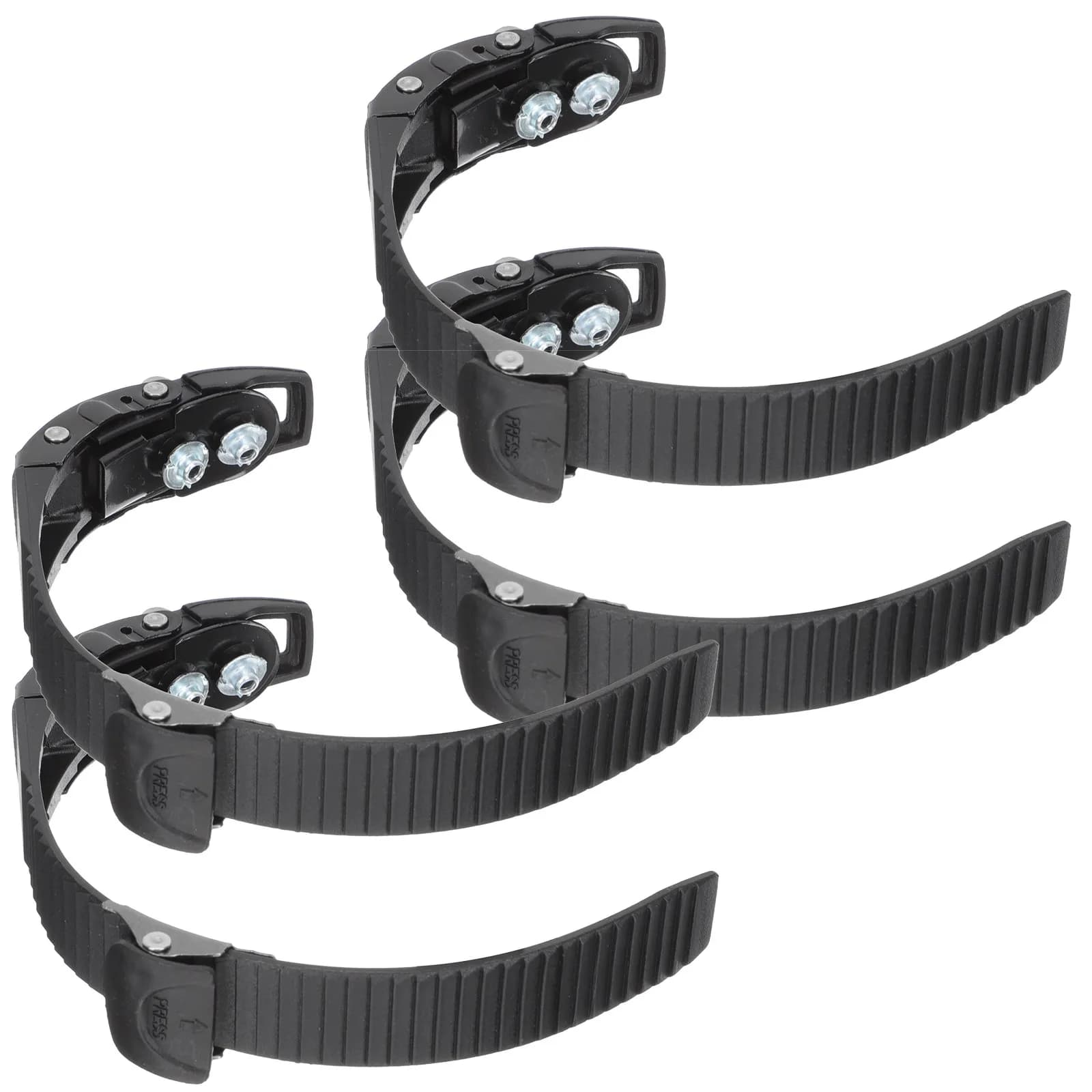 4 Pezzi Cinghie con Fibbia per Pattini a Rotelle, Fibbie di Ricambio Regolabili per Pattini in Linea, Pattini da Ghiaccio, Accessori per Pattinaggio