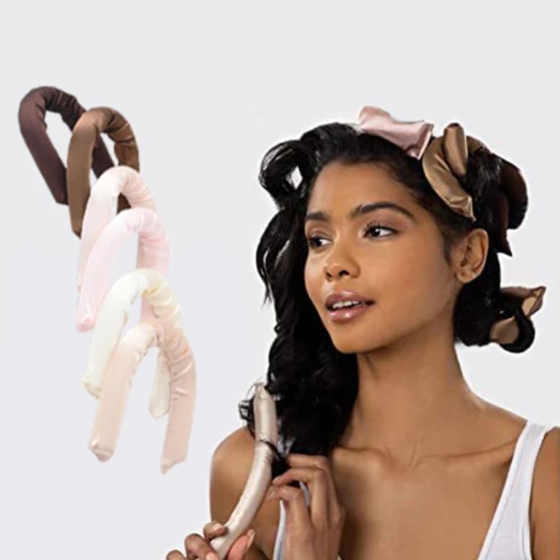 Set of six colors Iron curlers rubber Big Wave Sleep Iron curlers without heat Set of six pieces