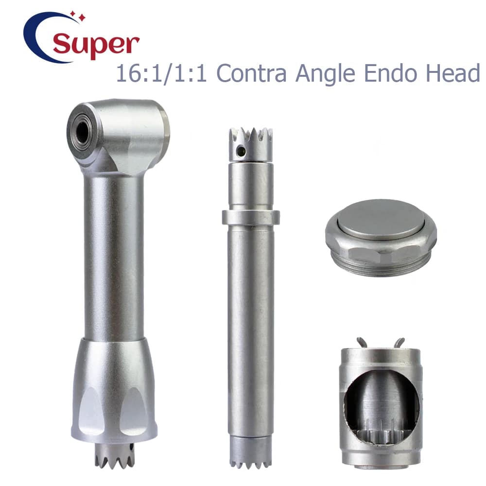 Dental 16:1 riduzione contrangolo testa di spinta per Cordless Endodontic Endo Motor Rotor cartuccia albero di trasmissione Cap Wrench Part