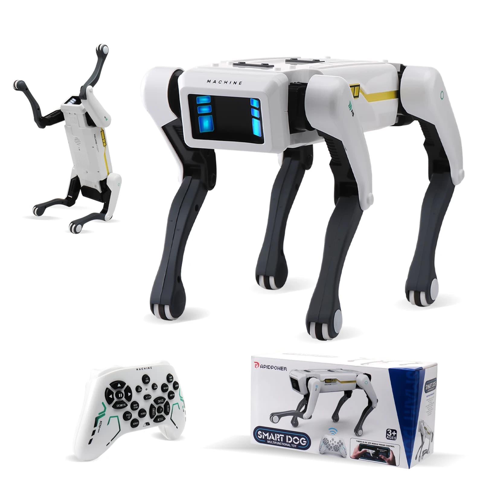 Intelligente AI RC Robot Dog Dialogo vocale APP Controllo remoto Programmazione Canto Macchina da ballo Cane Giocattoli per bambini