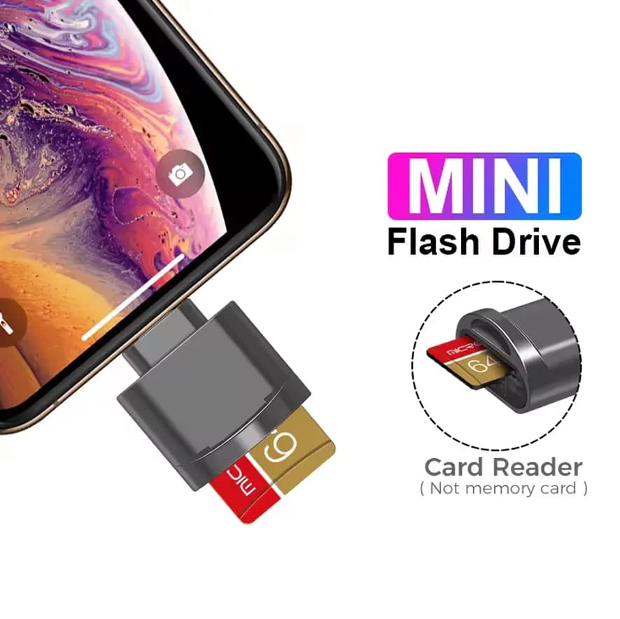 Micro TF SD Card Reader Converter For IPhone IPad OTG To Micro SD Card Reader Viewer Adapter Memory Card Reading Support IOS 13