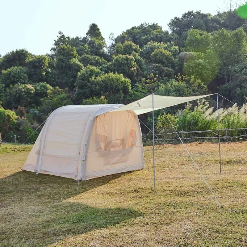 Tenda da Campeggio per 4 Persone, Impermeabile, Gonfiabile, Ermetica, per Portellone Posteriore Auto, con Ampia Tettoia e Pavimento