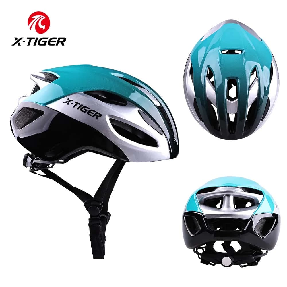 X-TIGER Casco da bicicletta Uomo Donna Caschi modellanti monopezzo ultraleggeri traspiranti Caschi da ciclismo su strada MTB regolabili antiurto