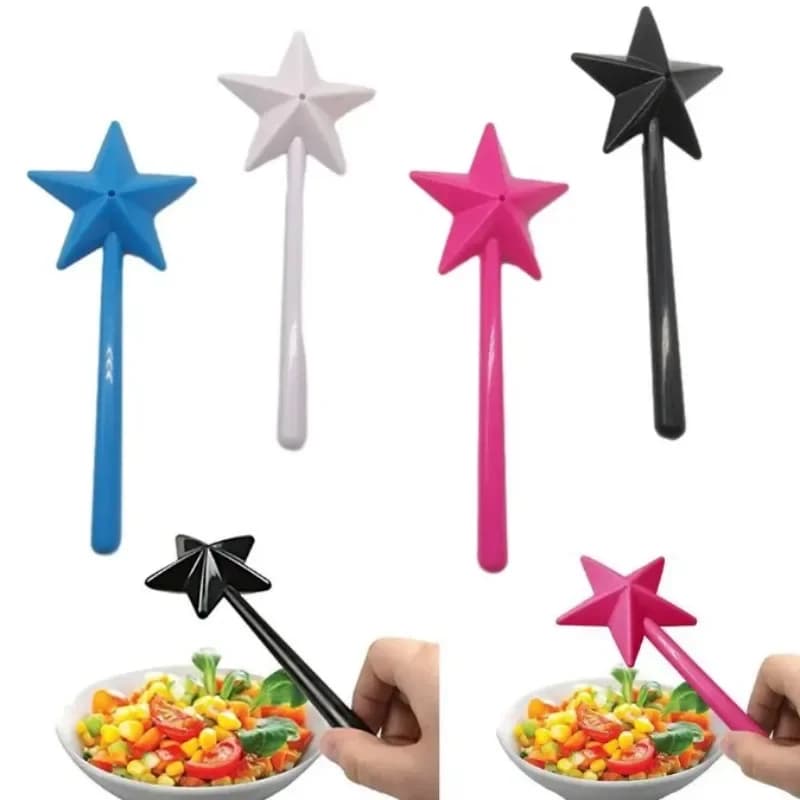 Agitatori di sale e pepe portatili riutilizzabili Magical Star Wand Dispenser di spezie Set di Shaker per condimenti forniture da cucina gadget per barbecue