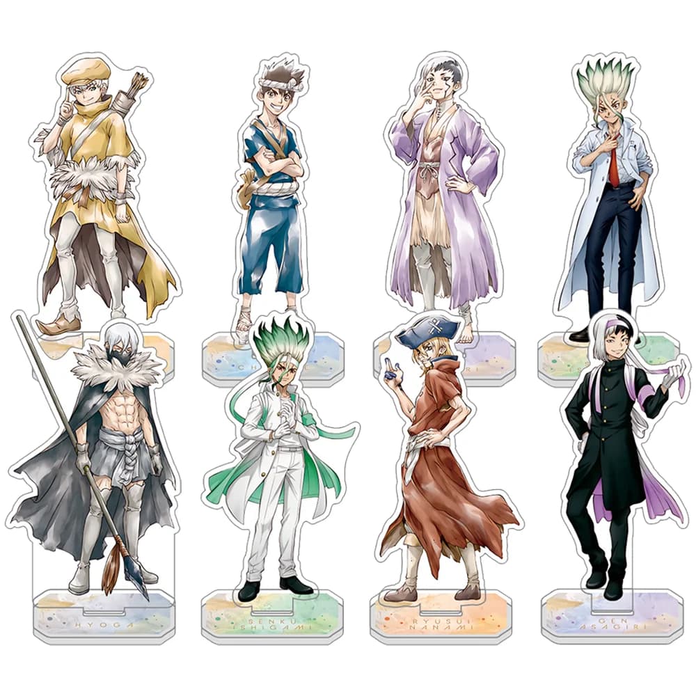 Anime Dr. Stone Acrilico Stand Action Figure Ishigami Senkuu Kohaku Supporto da tavolo Modello Regali 15 cm