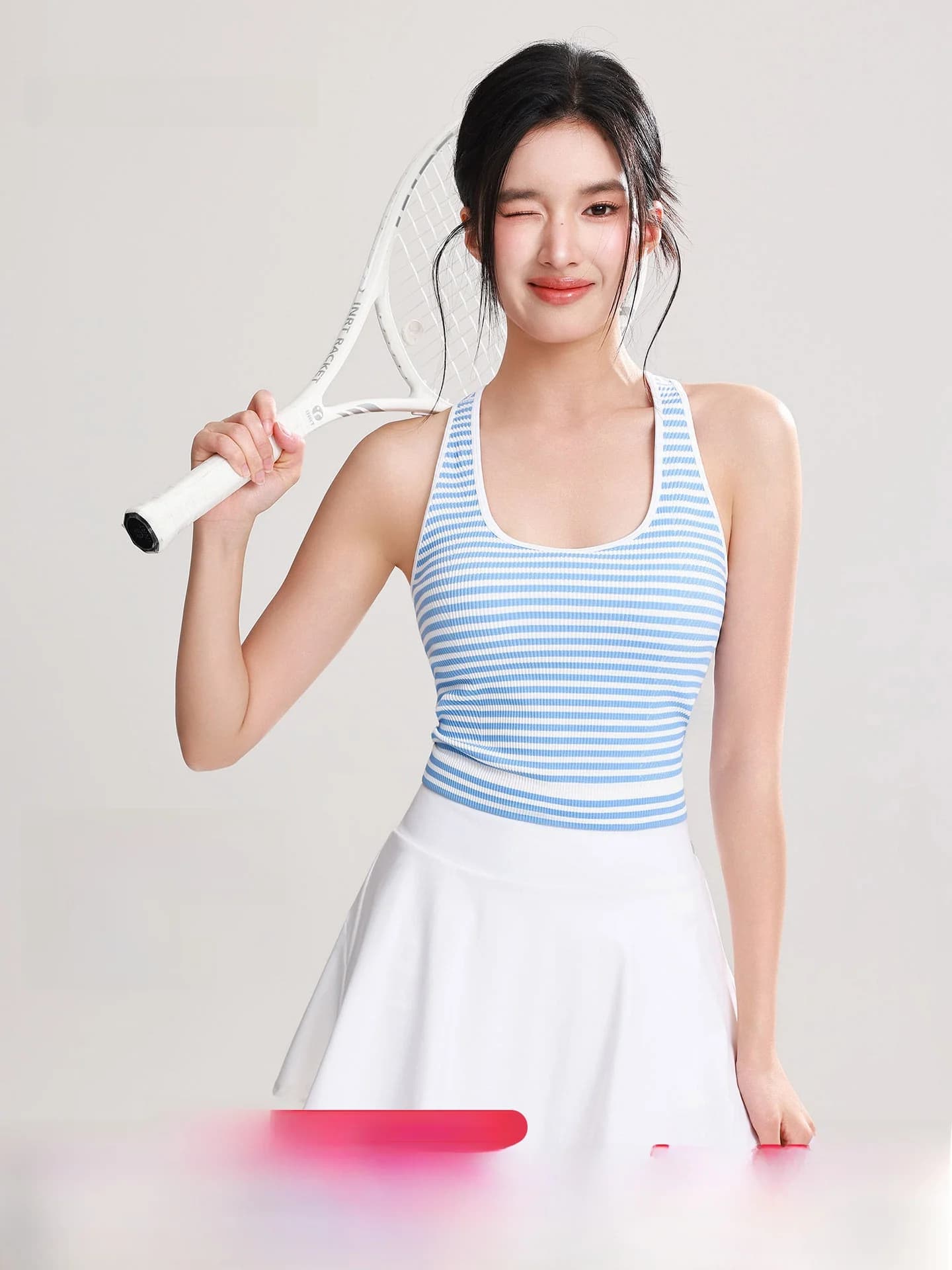 Annerun Sensation Sports Bra Fitness Cross Back Tank Top Women's Yoga Vest Breathable Moisture Wicking Long Nylon Strap