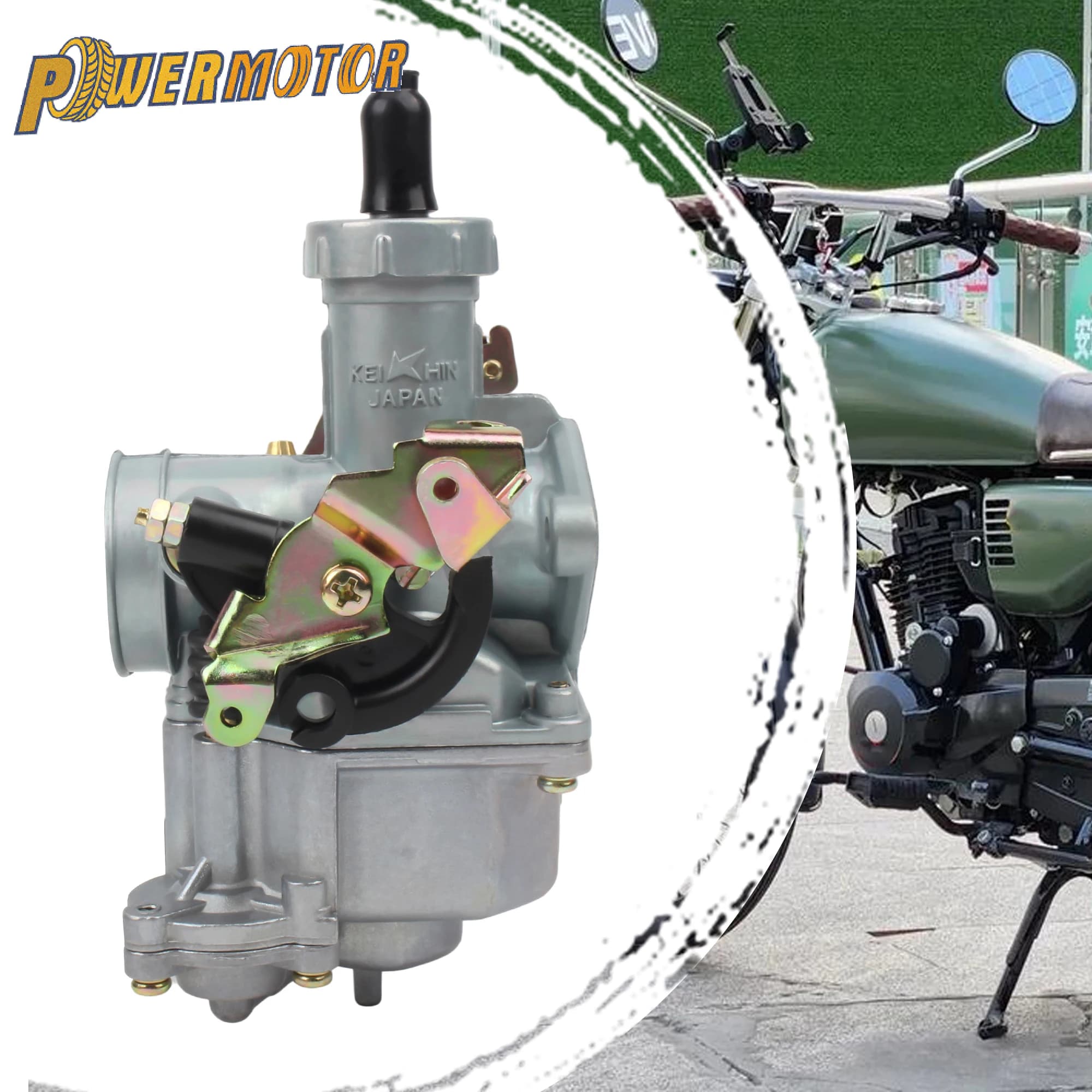 Carburatore PZ27 per Moto con Pompa Acceleratore per Keihin Honda Kawasaki Suzuki 125-300CC ATV Quad Dirt Bike Go Kart Ricambi
