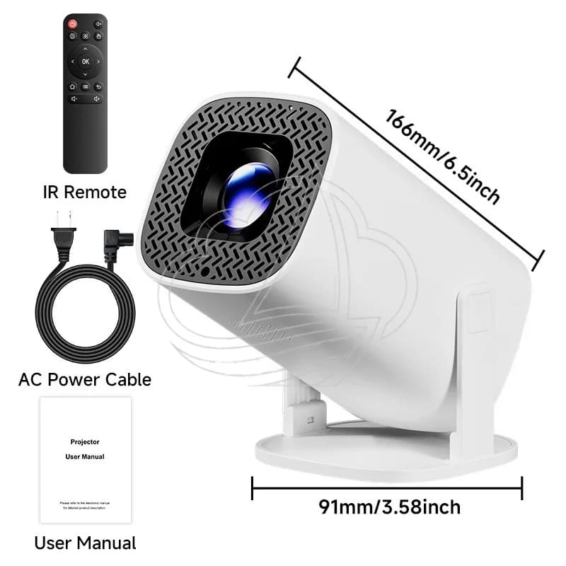 Smart Home Projector, Support Phone Screen Mirroring, Ideal for TV Live Streaming & Home Entertainment