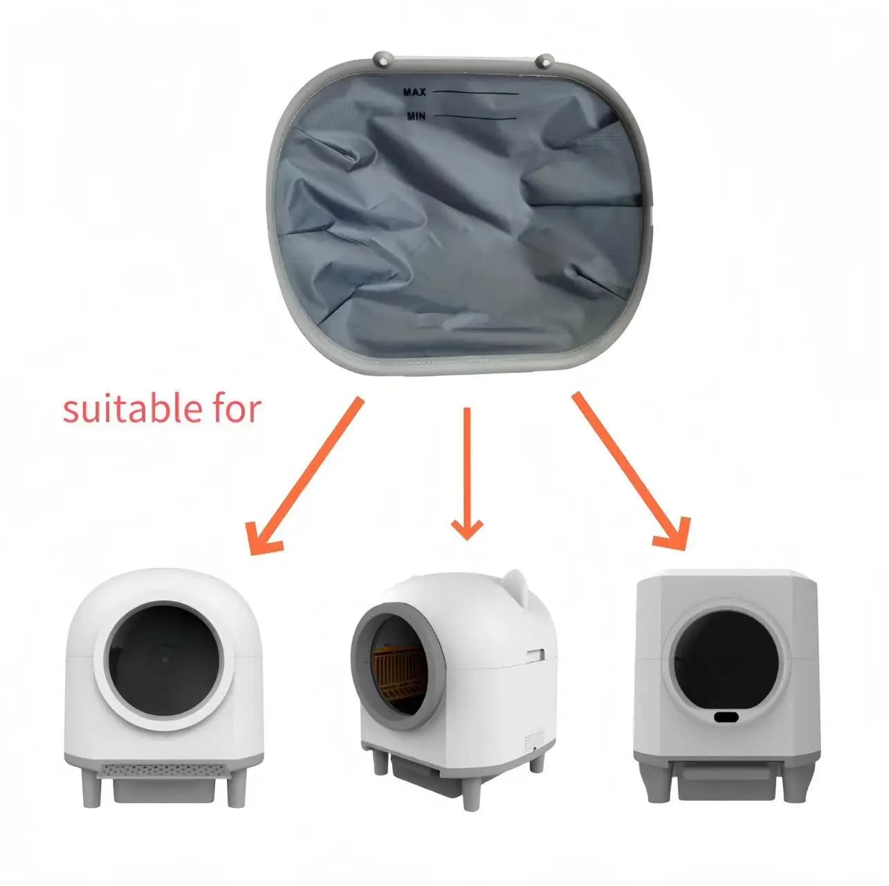 Tappetino inferiore triplo resistente all'odore impermeabile di alta qualità per lettiera intelligente Accessorio durevole per mantenere pulito la tua casa