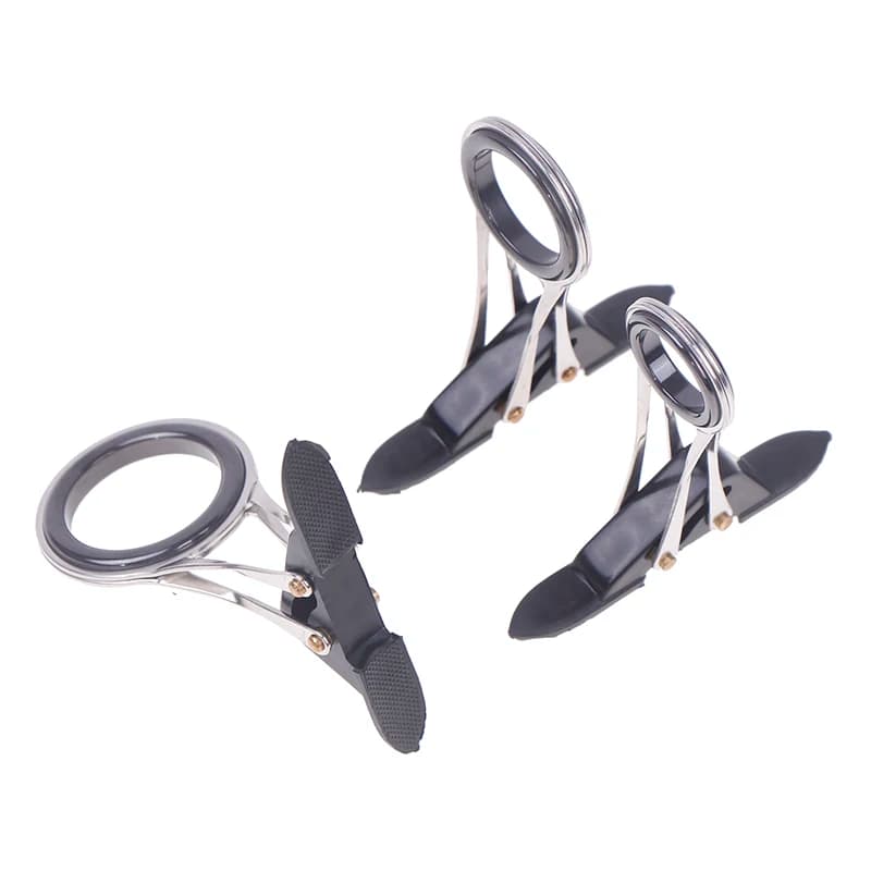 Stainless Steel Folding Telescopic Guide Ring Fishing Rod Pole Line Guides Top Rings DIY Eye Ring Repair Kit Tackle Accessories