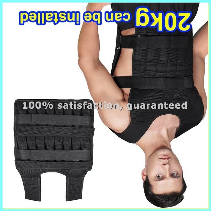20KG Zavorrato vest for Fitness and Running, for Strength and Resistance (Non-Inclusive Steel Plate) - ANKL