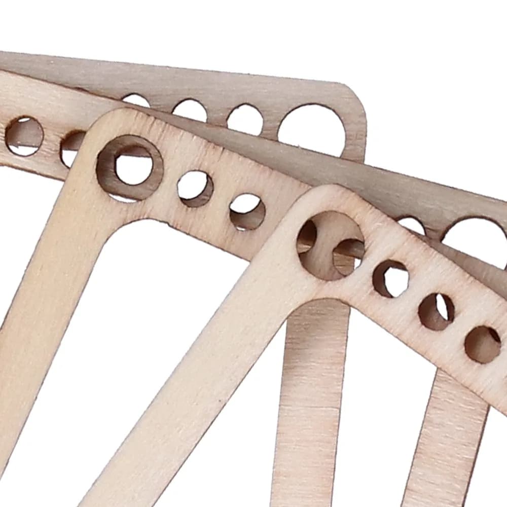 4pcs Practical Wooden Weaving Loom Kit Mini Size Light Brown Weaving Frame Kit Knitting Tools Accessories DIY Craft