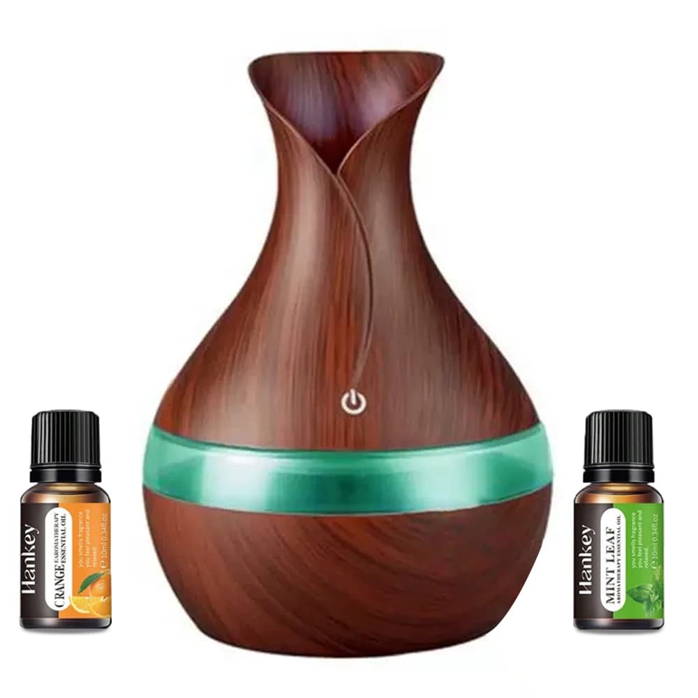 NEW 300ml USB Humidifier and Essential Oil Diffuser, Ultra Silent, Automatic Switching, Night Light, Perfect for Bedroom, Office, Room
