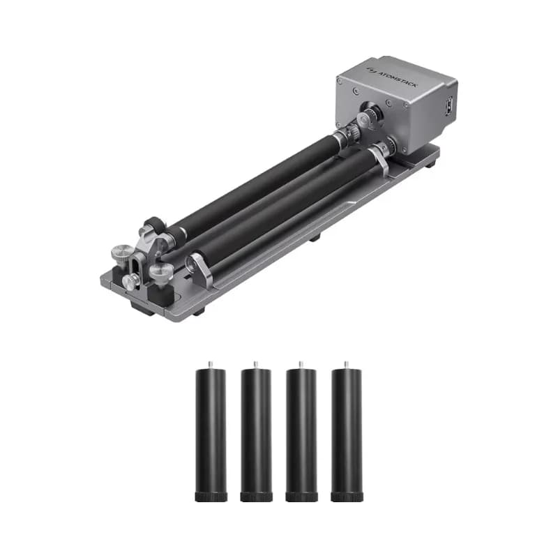 Y P1 K2 rotary axis engraving module compatible with R6 laser rotary roller for cylindrical objects