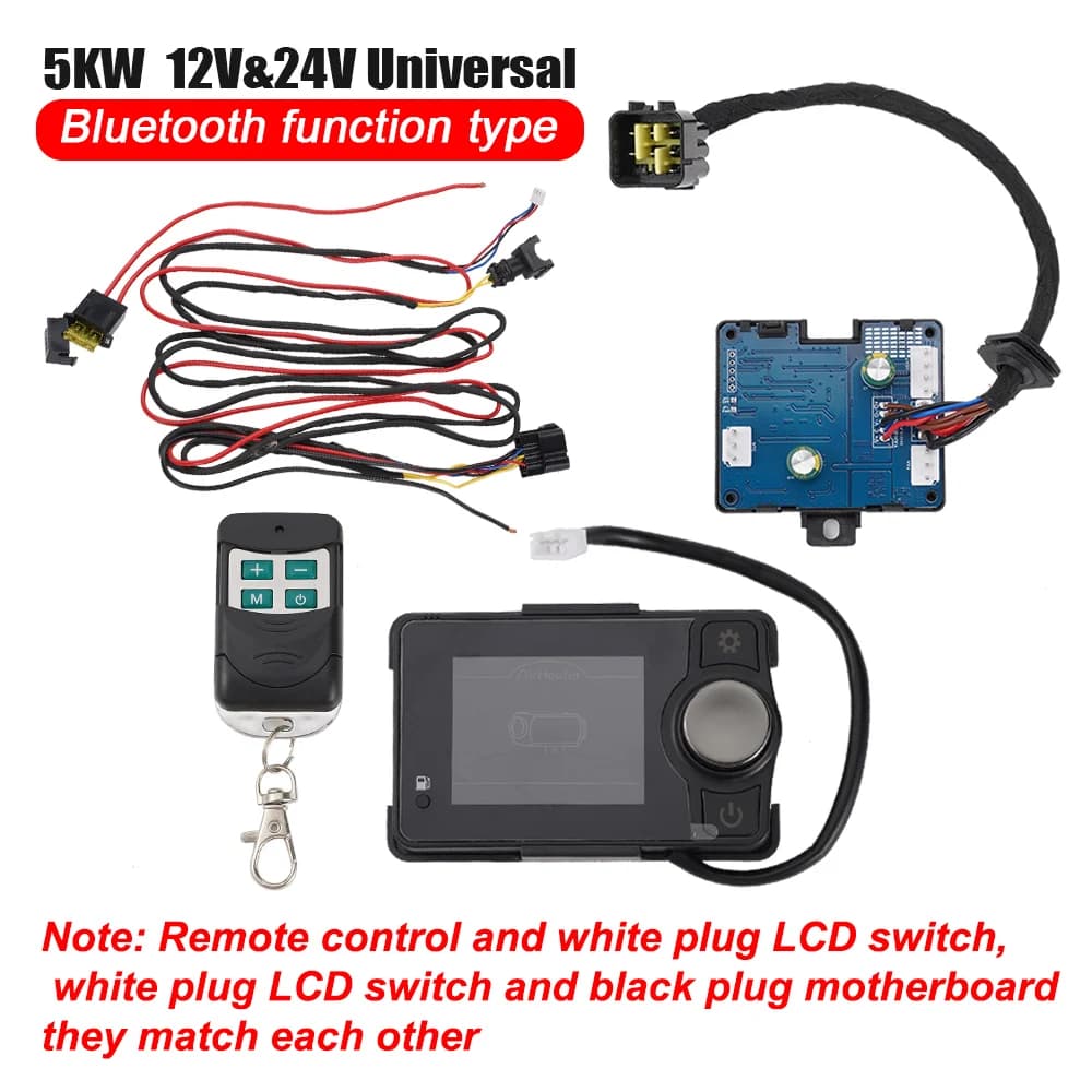 5KW Air Diesel Parking Heater LCD Monitor Switch Remote Control Board Control Board Accessories For Car Truck Van Boat