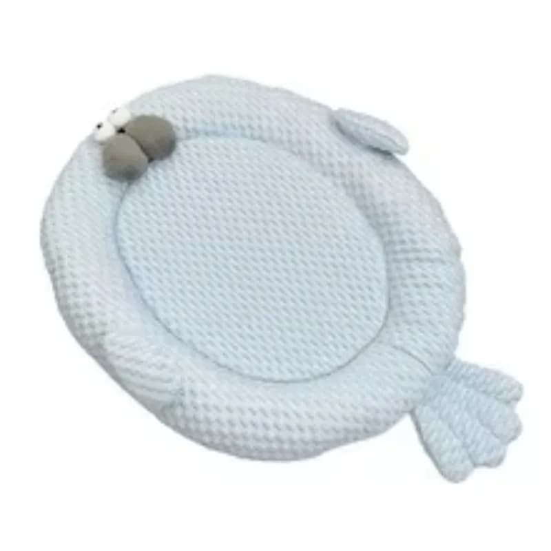 Pet Plush Ice Bed Mat for Dogs and Cats Summer Cooling Comfortable Modern Cartoon Oval Shape Sleeping Mat