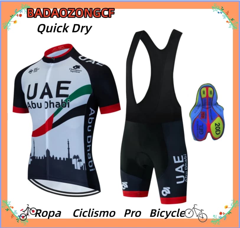 2026 New MEXICO Cycling Jersey UAE Team Bike Jersey Shorts Men Women Quick Dry Ropa Ciclismo Pro Bicycle TShirt Clothing