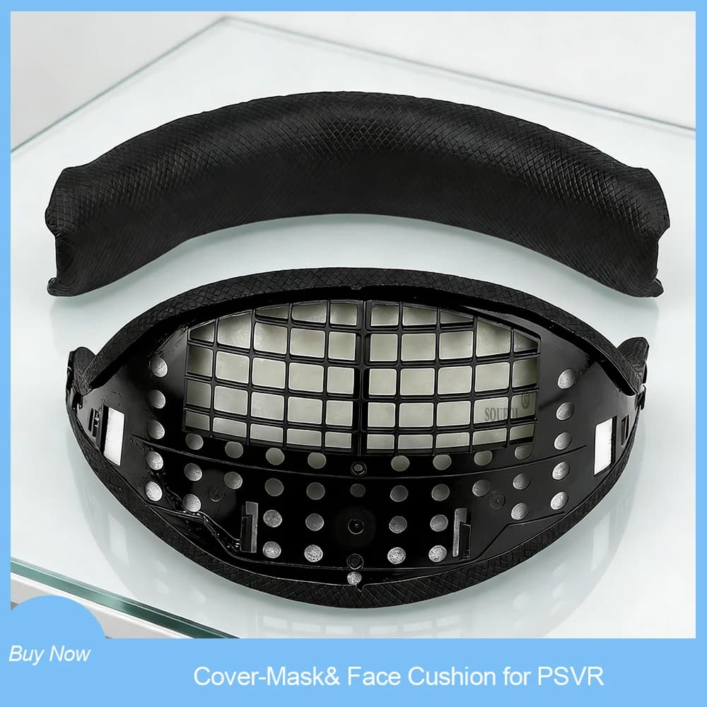 Copertura e Cuscinetto Facciale VR PU Aggiornati per PSVR Gen1 - Accessori da Gaming Traspiranti, Anti-Sudore, Rinfrescanti e Confortevoli