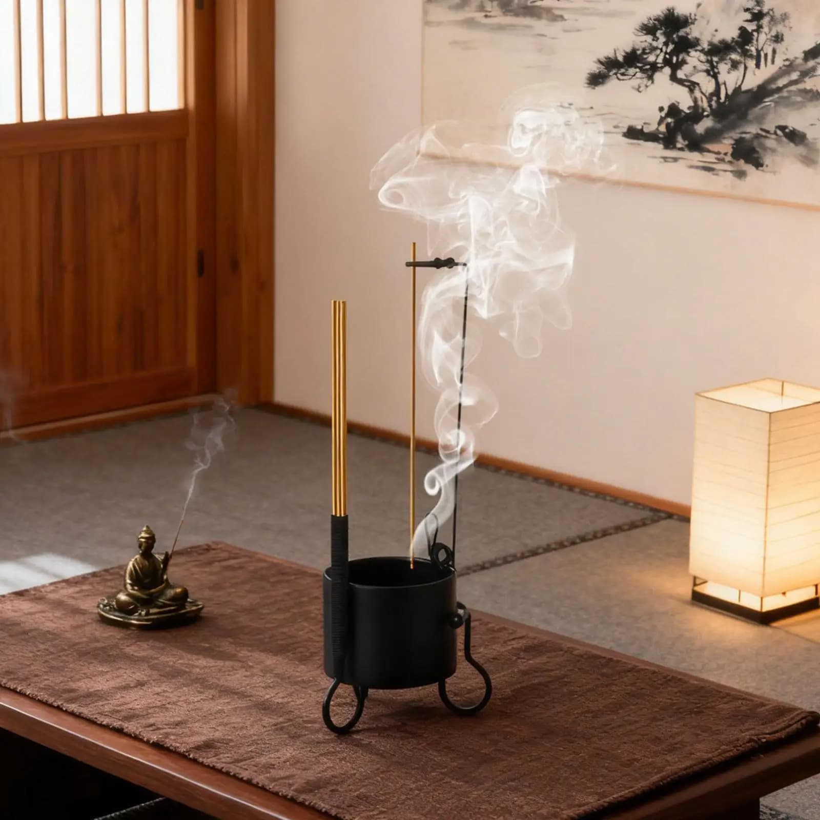Incense Rod Burner Iron Storage Censer Ornament Sturdy Tray for Living Room Yoga Tea House Bedroom