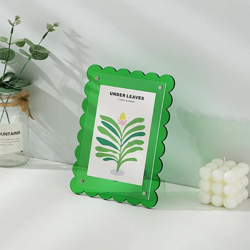 Acrylic photo frame Plastic frames Rectangular advertising case 5x7 inch Drawing frame Home decoration Artistic support