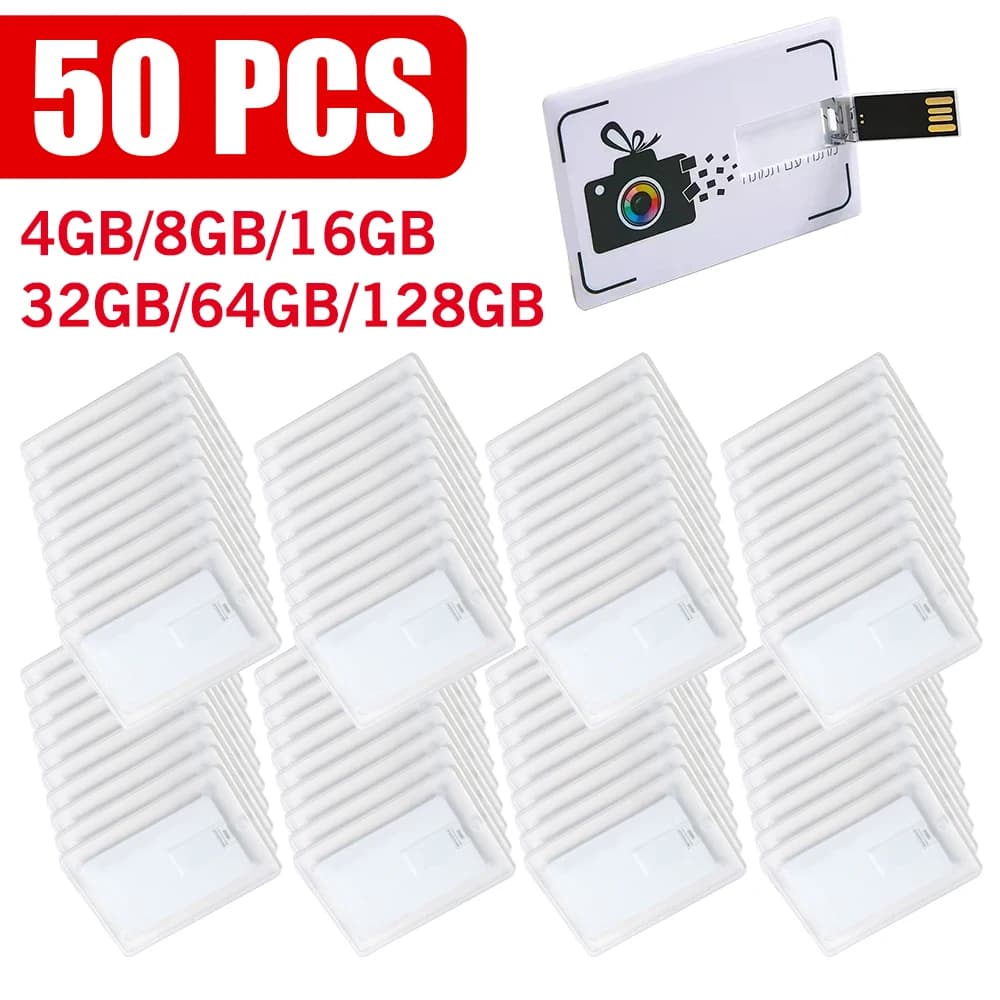Chiavetta USB a forma di carta di credito Master Card, 50 pezzi/lotto, 64GB 32GB 16GB 8GB 4GB, Pendrive Memory Stick 128M USB, personalizzazione commerciale