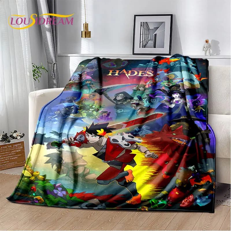 Hades ezreus gioco Gamer morbida coperta di peluche, coperta di flanella coperta per soggiorno camera da letto divano letto copertura per Picnic bambini