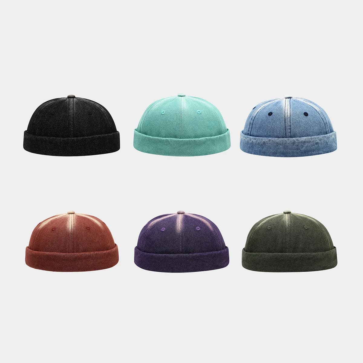 Cappello Unisex Vintage in Denim Sfumato Lavato per Uomo e Donna, Stile Streetwear Yuppie Hip Hop