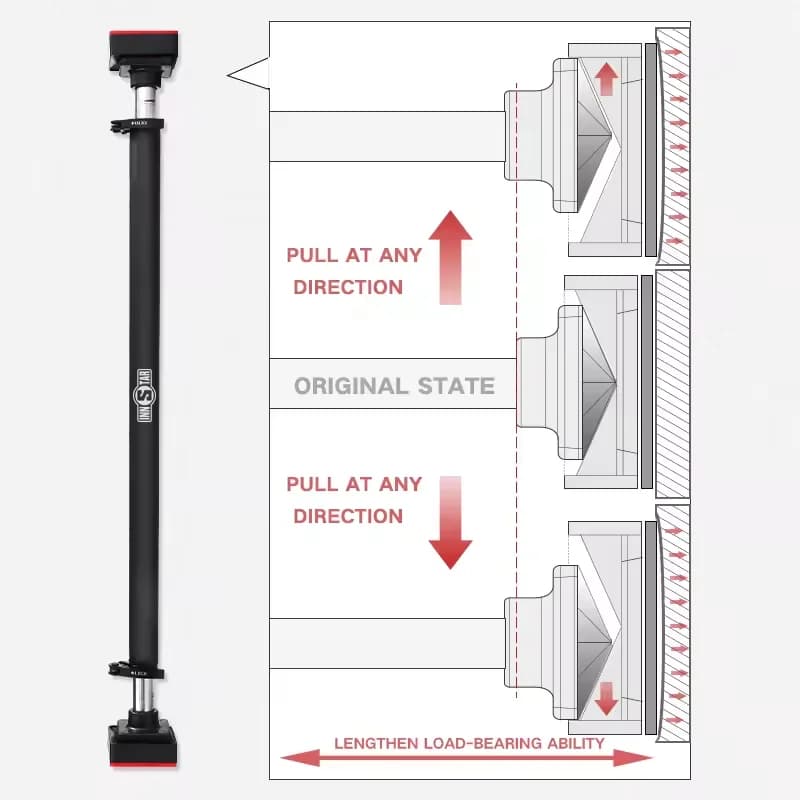 Fitness Traction Coach for Home Gym Innstar with Custom Traction Bar for Wall/Port