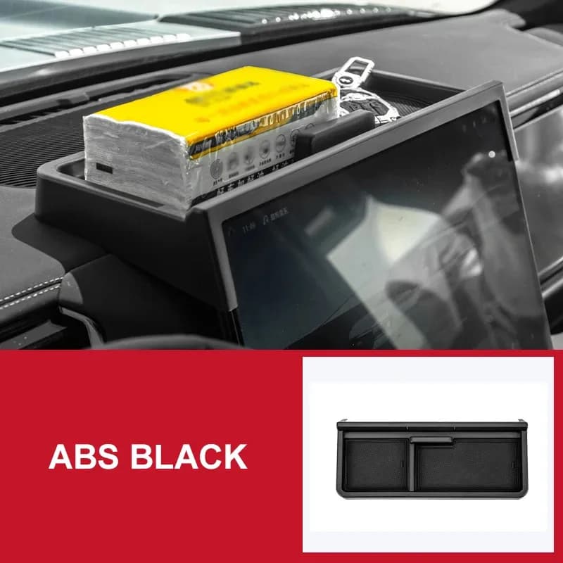 Per BYD Leopard 8 2025 Cruscotto dell'auto Vassoio Console centrale Scatola di immagazzinaggio nascosta Dietro lo schermo Accessori Organizzatore Riordino