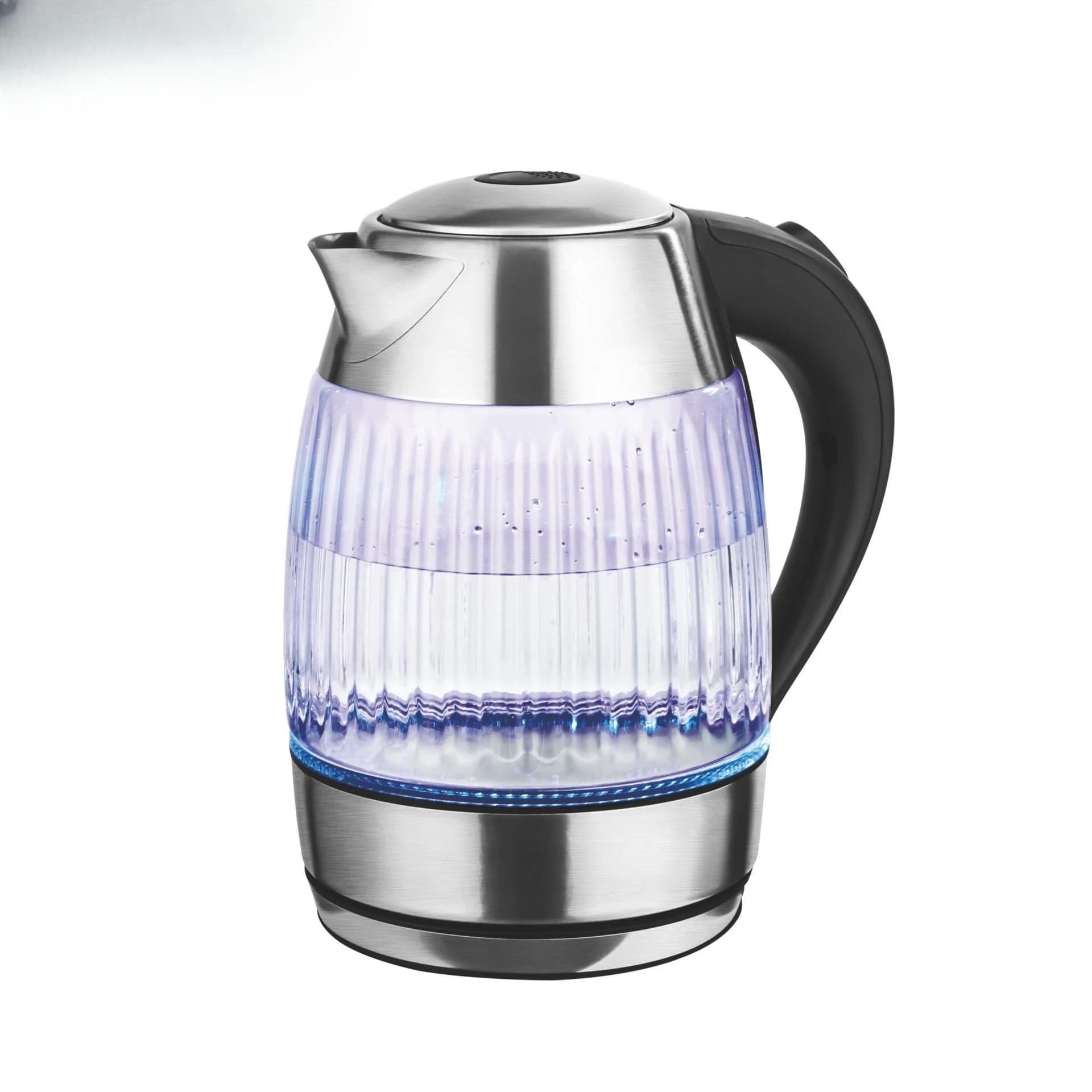 Electric kettle household 1.8L boiling water heating automatic power-off kettle blue glass KK1269
