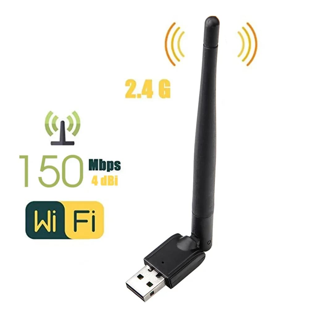 Scheda di rete wireless MT7601 Trasmettitore wireless WiFi USB Set Top Box Ricevitore wireless IPTV Antenna Wifi per laptop desktop