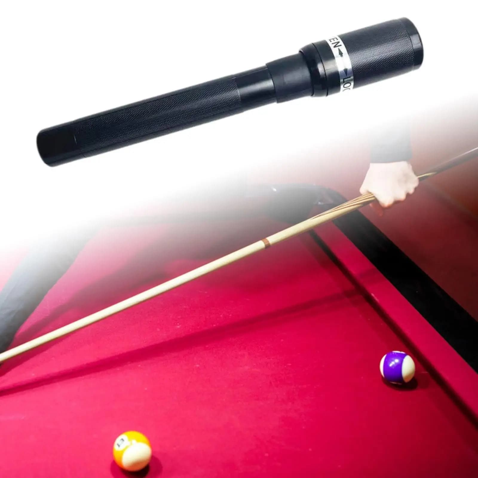 Prolunga per Stecca da Biliardo in Plastica, Manico Regolabile per Attrezzatura da Biliardo a 9 Palle e Snooker