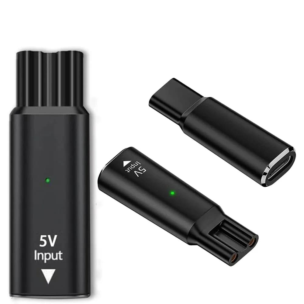 Charging Converter Adapter Type C 5V for Philips One Blade Pro QP6510 QP6520 QP6530 Electric Barbary Trimmer