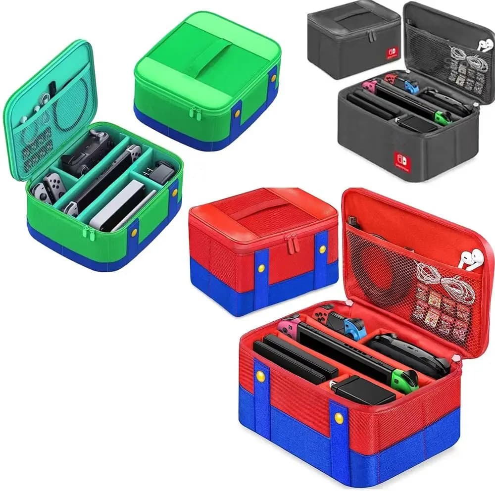 New Large Capacity Carrying Protective Case Portable Shockproof Storage Bag Nylon Handbag for Nintendo Switch OLED