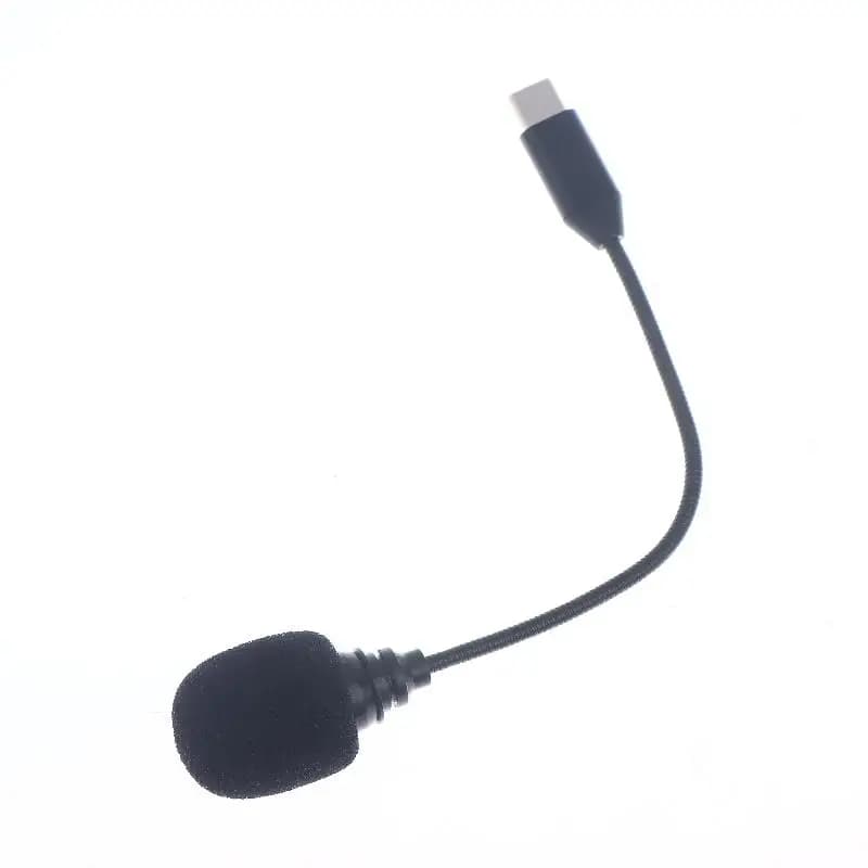 Microfono USB-C per Registrazione Video con Collo Flessibile per Telefono/Tablet/PC, Microfono per Computer Tipo C per Vlog