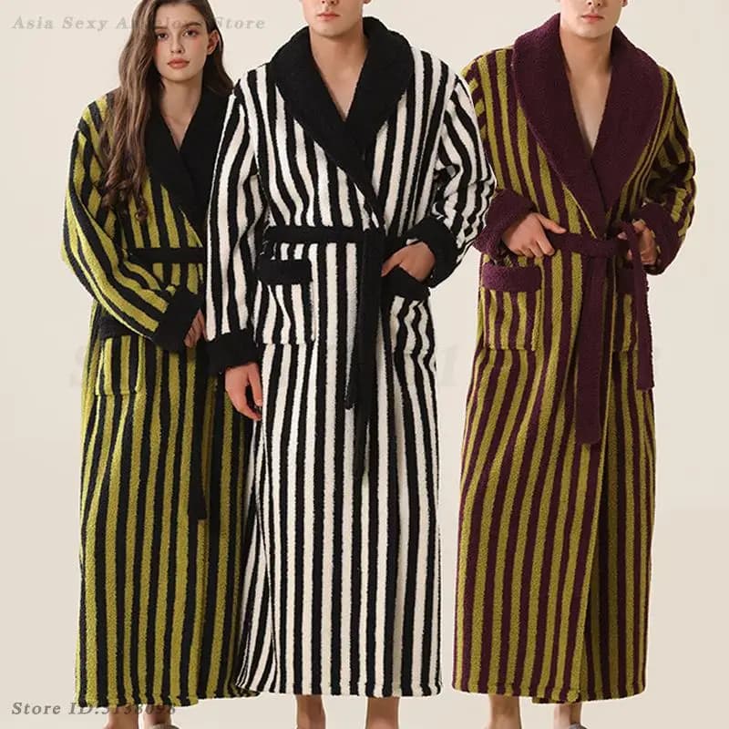 Winter New Flannel Veterinary Nightwear Dress With Sleeping Hood Lovely Night Shirt Kimono Bathrobe Dress Coral Thickness In Pile Lingerie Dresses For Home