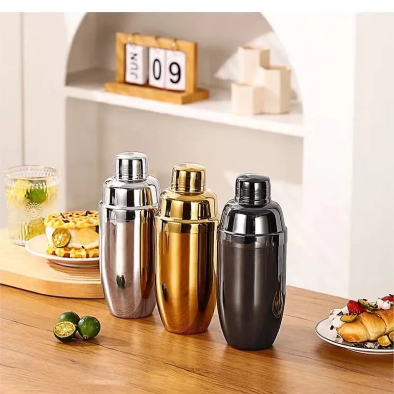 350/550/750ml In Acciaio Inox A Tre Sezione Shaker Cocktail Shaker Bevanda Mista Manovella Tazza Per Il Bar Del Partito Bartender Strumento
