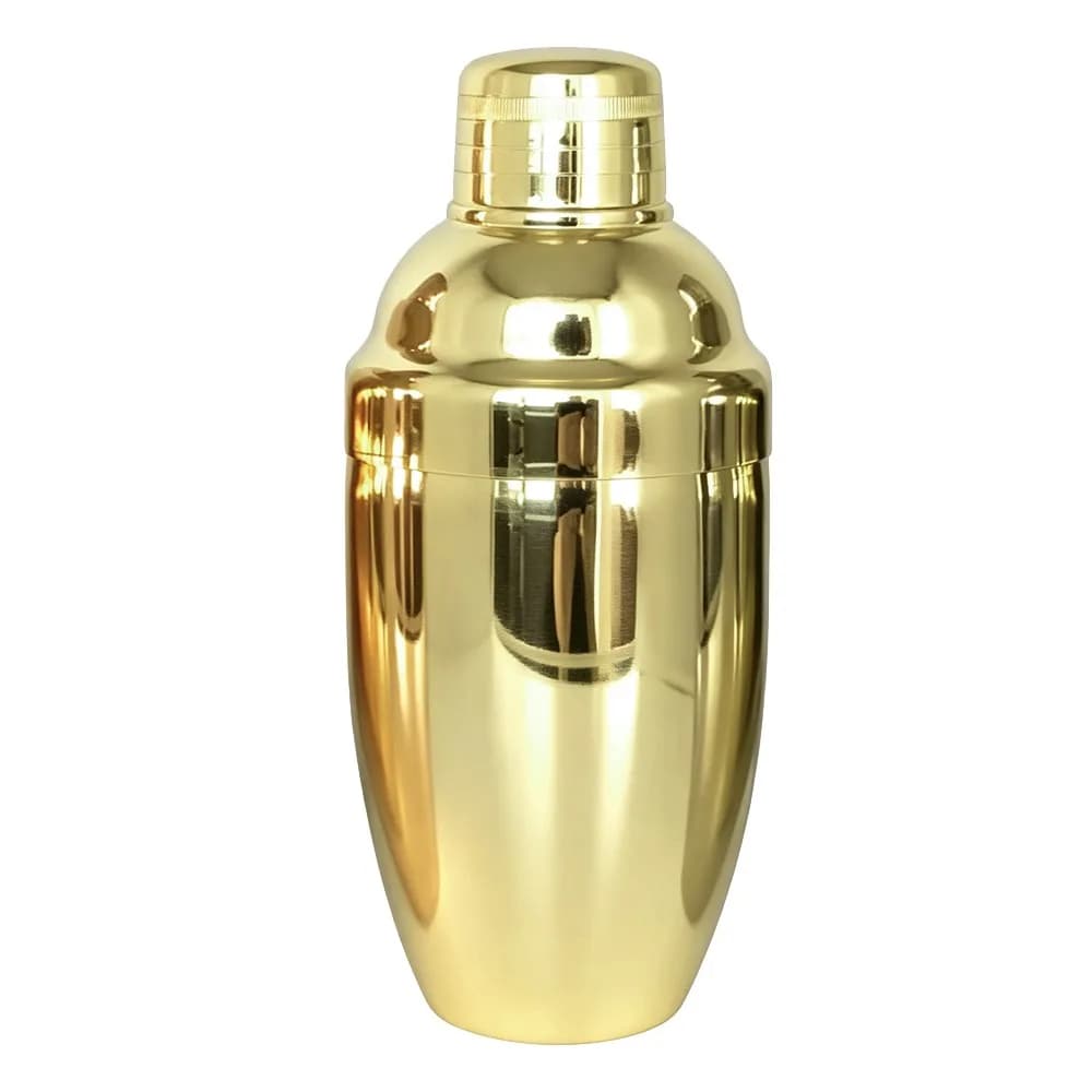 Professional Stainless Steel Cocktail Shaker Built-in Strainer Polished Electroplated Finish Drink Shaker Bartender Kit Bar
