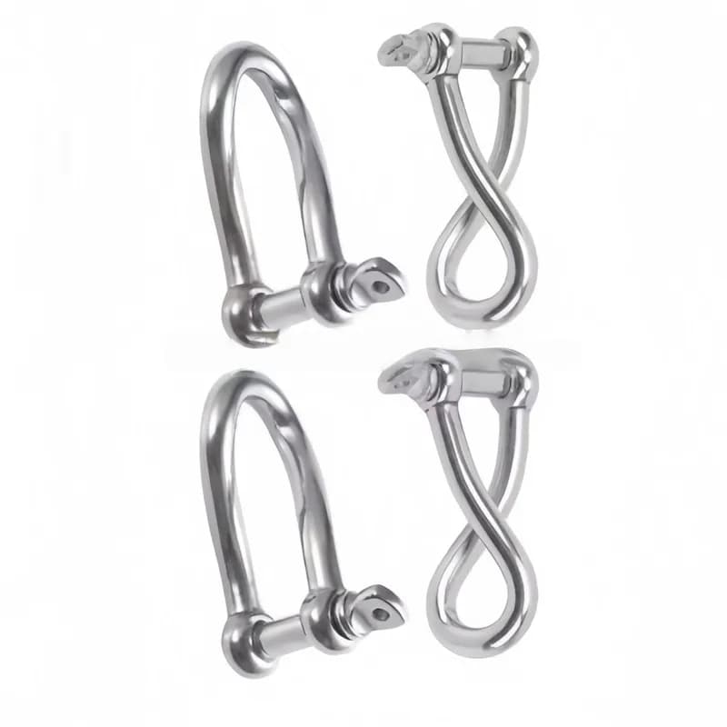 3 Set di Grille Rotanti Intrecciate da 4mm, in Acciaio Inossidabile Antiruggine e Resistente all'Usura, per Connessione di Corde di Barche e Motoscafi