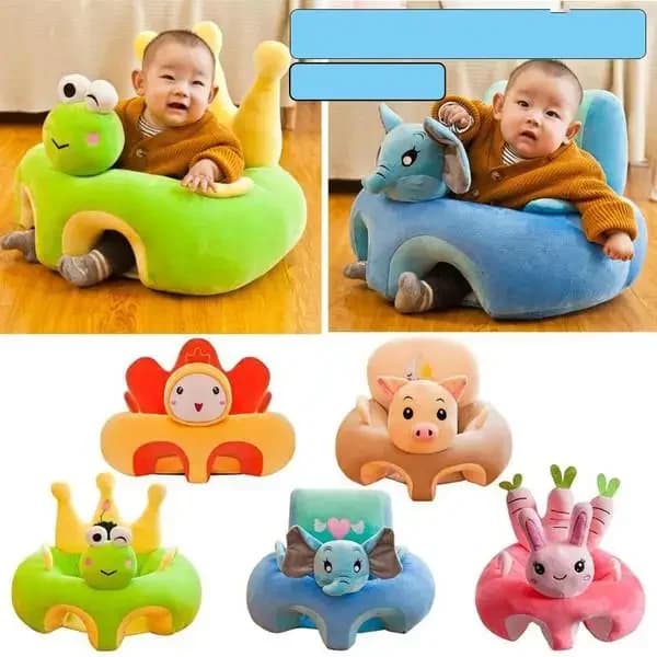 Support cushion for children's sofa plush chair that learns to sit comfortable nest for children washable