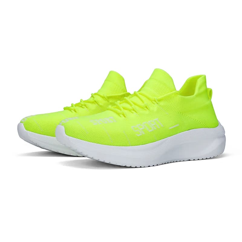 Scarpe da Corsa Neutre High-Tech in Maglia con Rete 3D Airflow e Ammortizzazione Quantum nella Suola Intermedia per Palestra, Jogging, Pendolarismo, Antiscivolo a Nido d'Ape