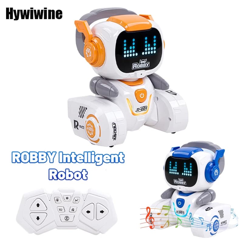 RC Robot Emo Interattivo Intelligente Induzione Danza Musica Rilevamento Robot 2.4G Giocattoli di Controllo Remoto per I Bambini Regali Di Compleanno