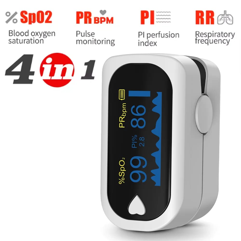 HUBLIZER Ossimetro da dito per bambini con display TFT, cinturino e cordino, misuratore di saturazione dell'ossigeno nel sangue per bambini, Ossimetro SPO2
