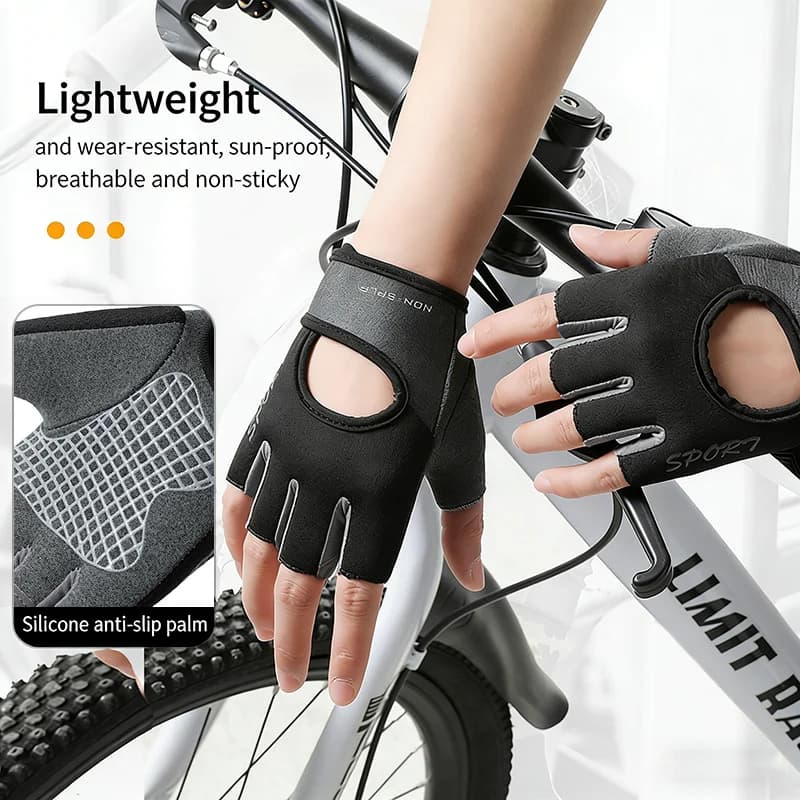 Guanti fitness resistenti all'usura, antiscivolo, traspiranti, antiurto sul palmo, per ciclismo all'aperto, arrampicata, boxe, guanti per esercizi