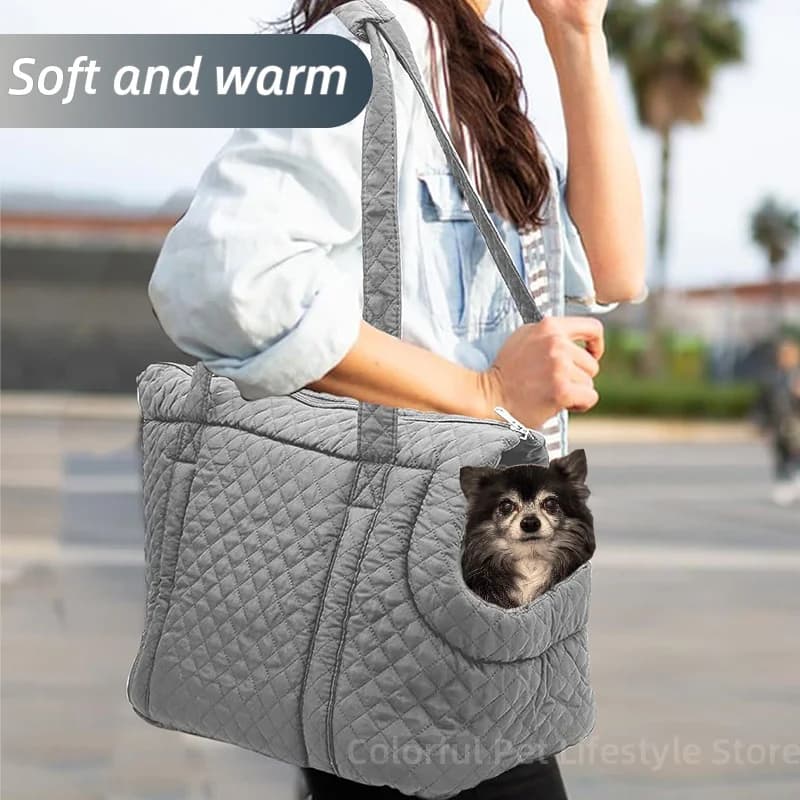 Borsa da trasporto per cani Borsa da trasporto per gatti calda e traspirante Gita per animali domestici Borsa morbida portatile per cuccioli di gatto Borsa a tracolla per piccoli animali domestici