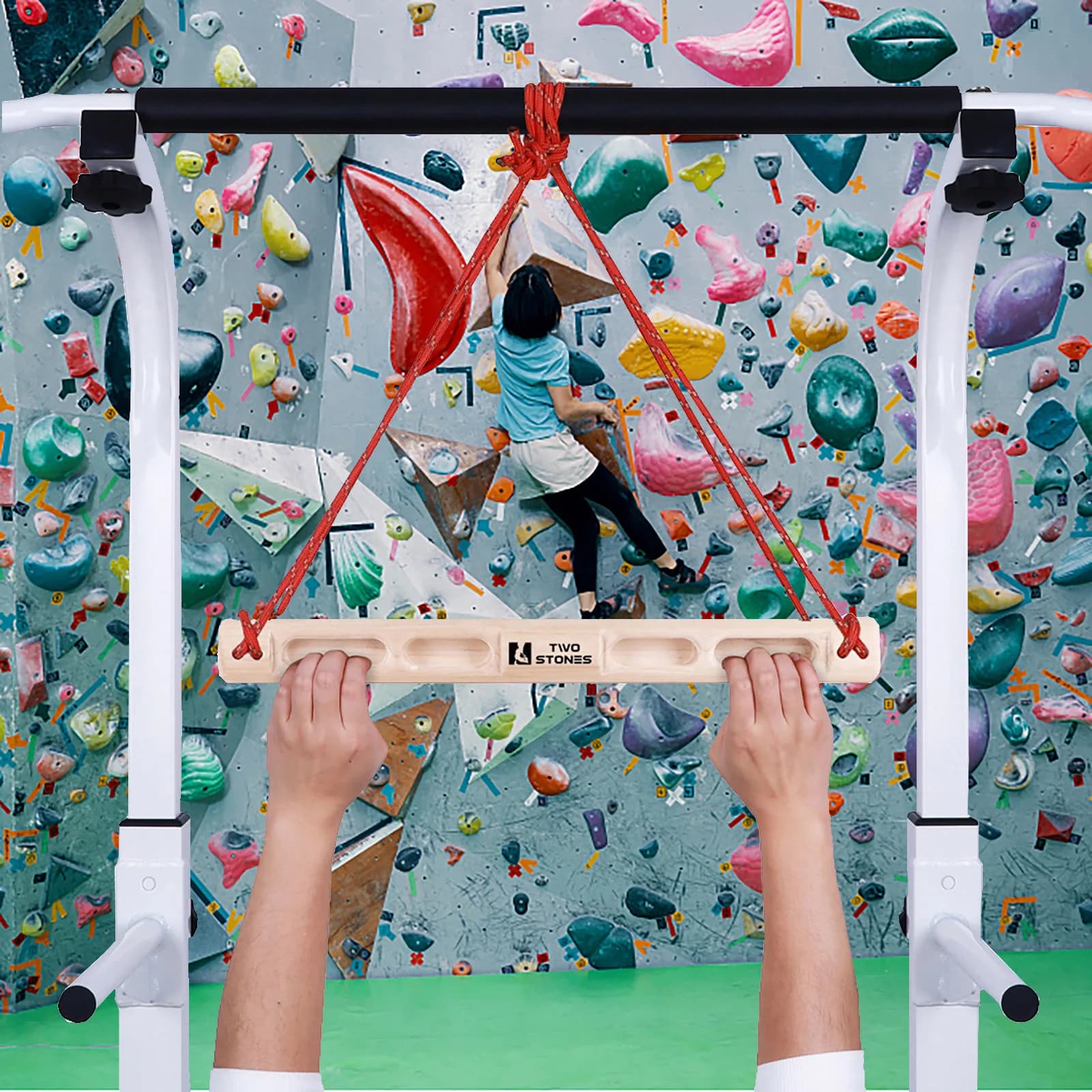 Portable Hangboard | Rock Climbing Hangboard | Hang Board for Climbing | Rock Climbing Gifts,Pull Up Bar,Teenager Gift