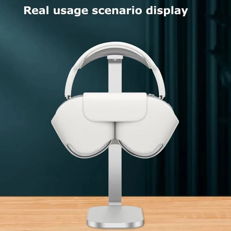 Caricabatterie wireless da 15 W per AirPods Max/Pro Supporto per cuffie in alluminio 3 in 1 Supporto per cuffie Ps5 Display per stazione per cuffie Suporte
