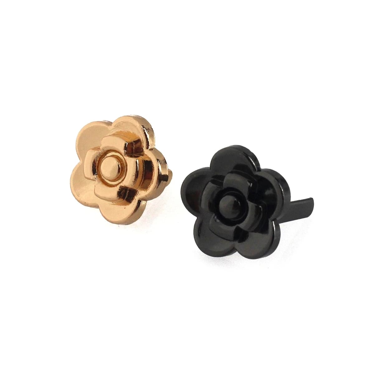 2 pezzi in metallo rosa a forma di fiore fibbia fibbia moda per borsa artigianale in pelle cinghia maniglia della cintura spalla indumenti scarpe accessori